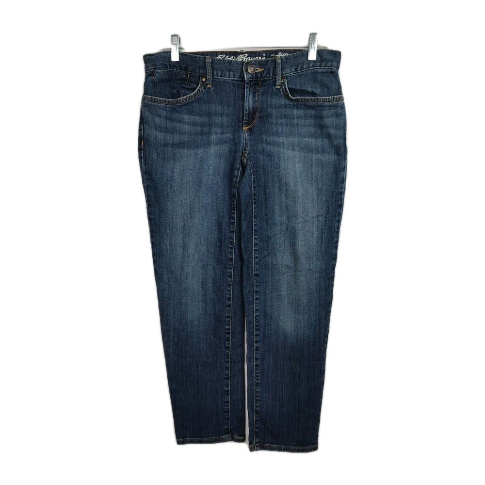 Eddie Bauer Boyfriend Crop Jeans Women's Size 2 Blue